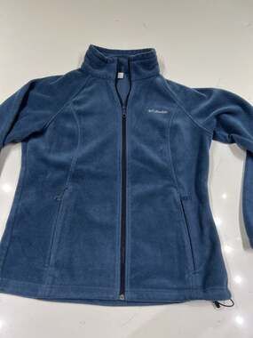 Columbia Women's Benton Springs Full Zip Fleece Jacket Blue Large Blue